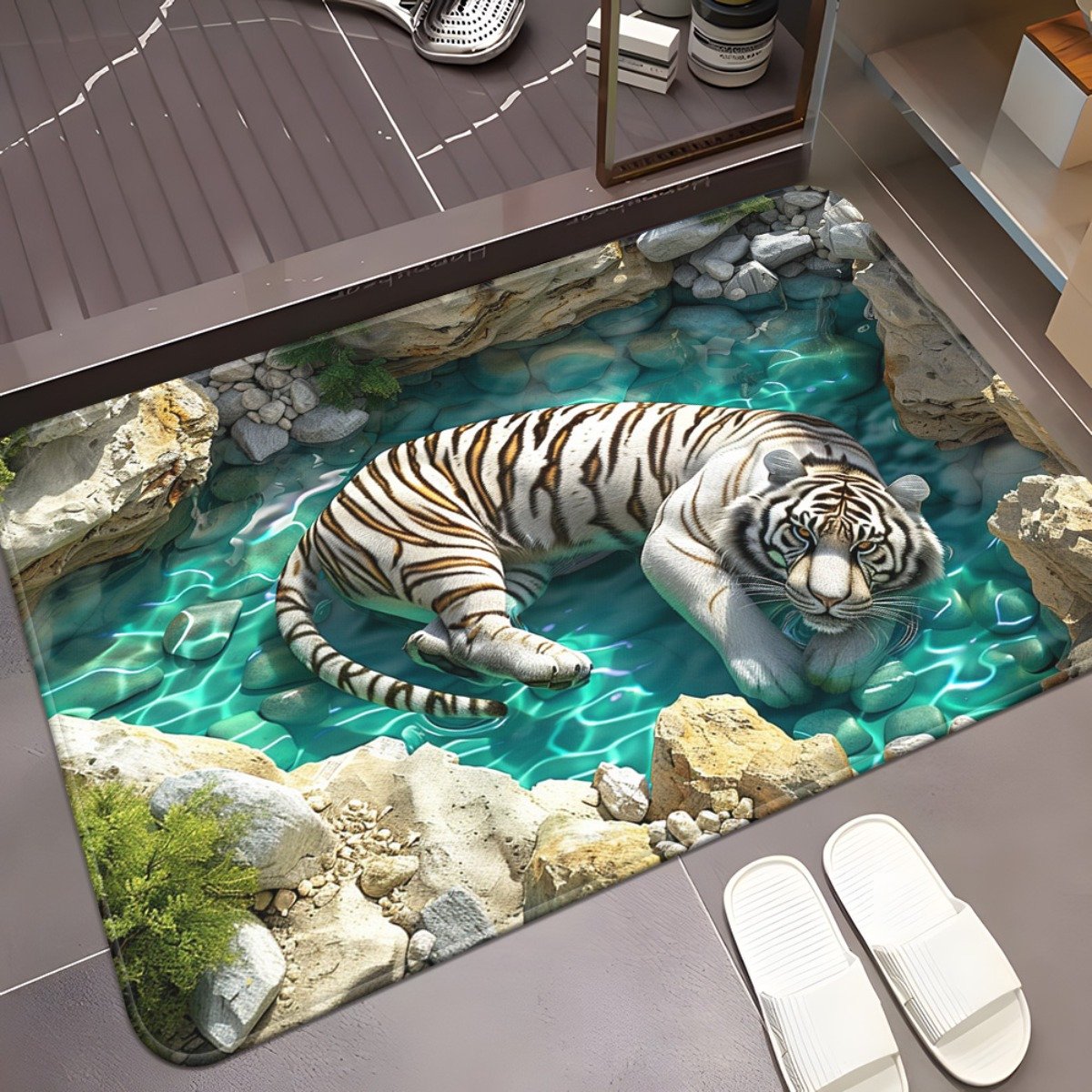 3D Endless Abyss Absorbent Doormat