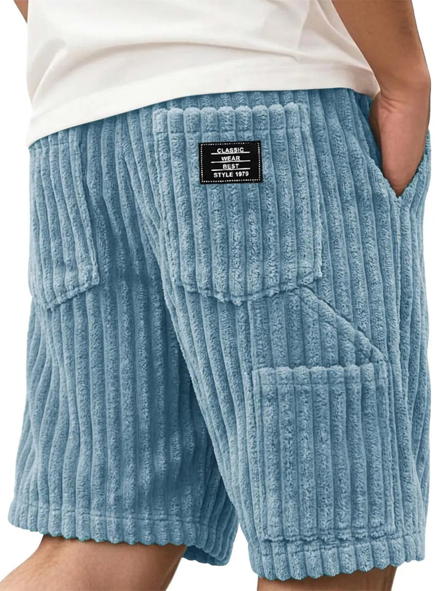Men’s Corduroy Multi-Pocket Shorts