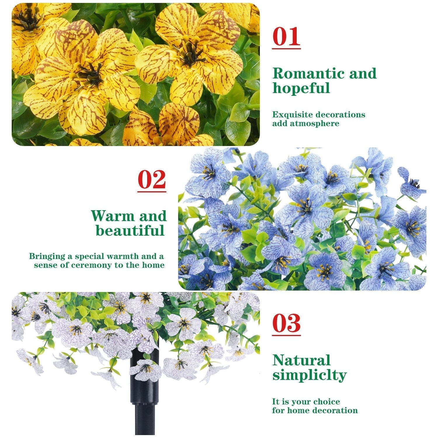 Last Day Promotion! 🔥Outdoor/Indoor UV Resistant & Waterproof Artificial Flower Decor