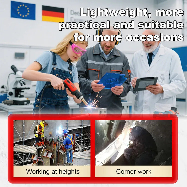 🏆 German Technology 5-in-1 Laser Welding Gun (Patented by German Engineers) | Easy DIY Repairs 🛠️ | Spark-Free Cutting & Rust Removal | 100% Burn-Proof Safety 🛡️ | Cordless & Generator-Free