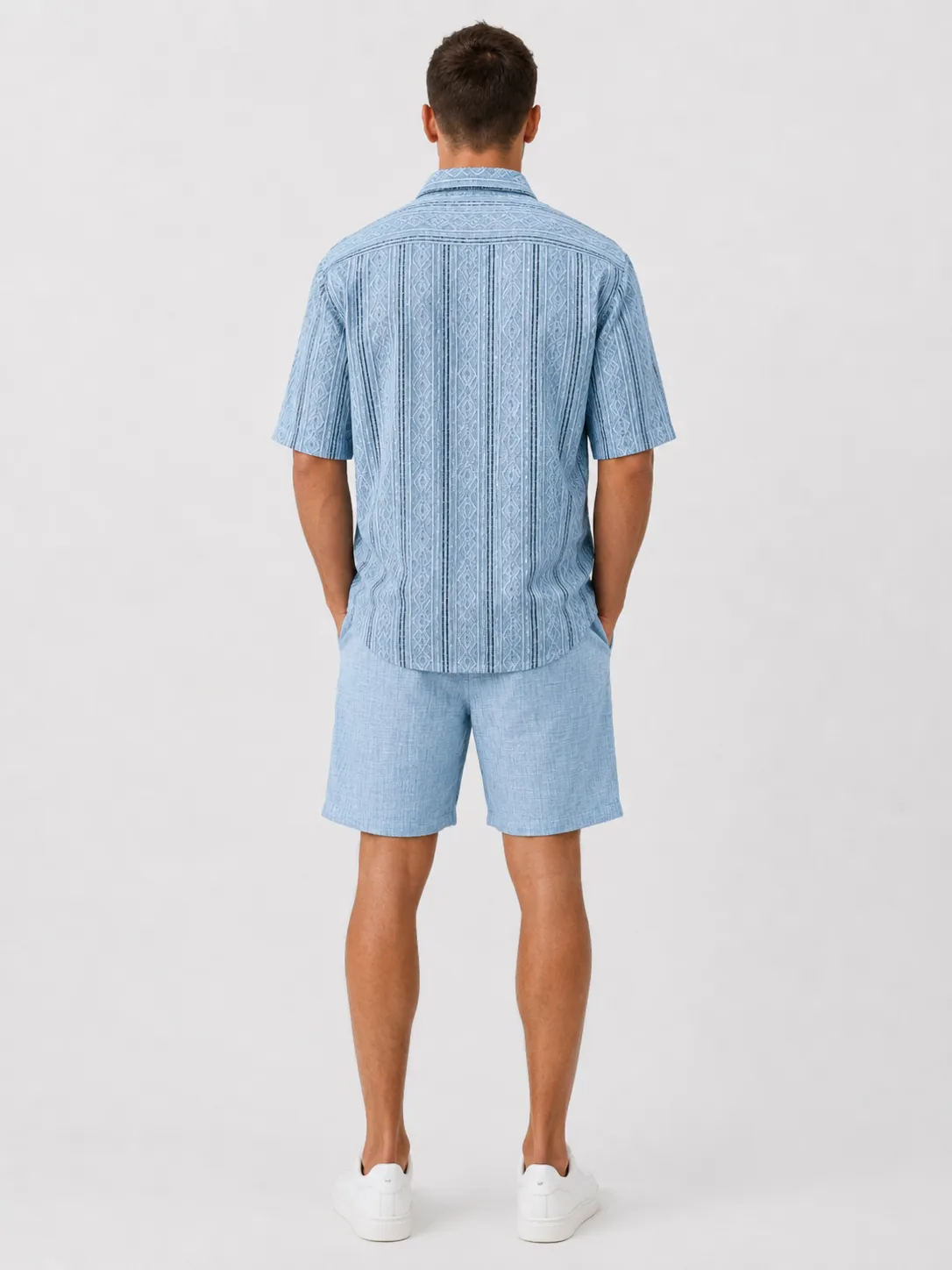 Men’s Breathable Textured Shirt for Easy Summer Style